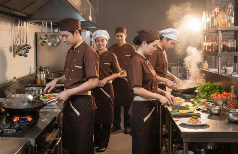 Đồng Phục Bếp Gen Z Đẹp & Chuyên Nghiệp | Diamond Gene Uniform